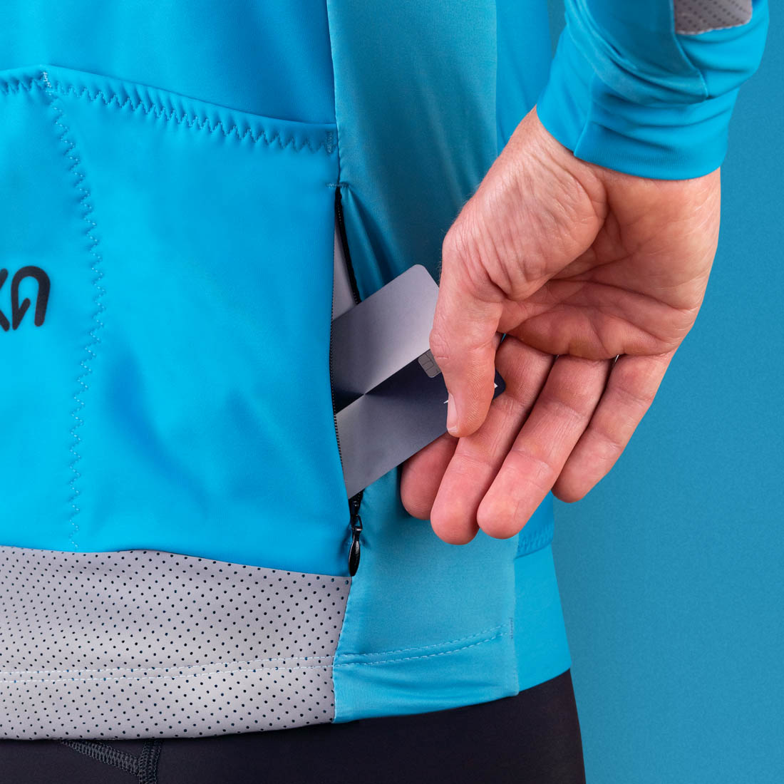 turquoise premium cycling garment from fall/winter Luxa 23 collection